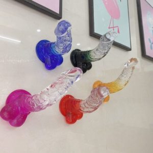 Dương Vật Giả Silicon Phối Màu Trong Suốt